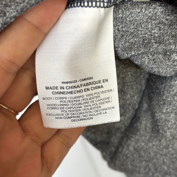 Nike Charcoal Sweatshirt with Aqua Swoosh - Picture 4 of 5